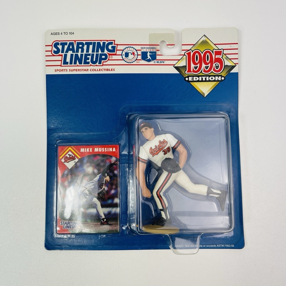 Starting‎ Lineup Mike Mussina 1995 Edition Baltimore Orioles Figure and Card